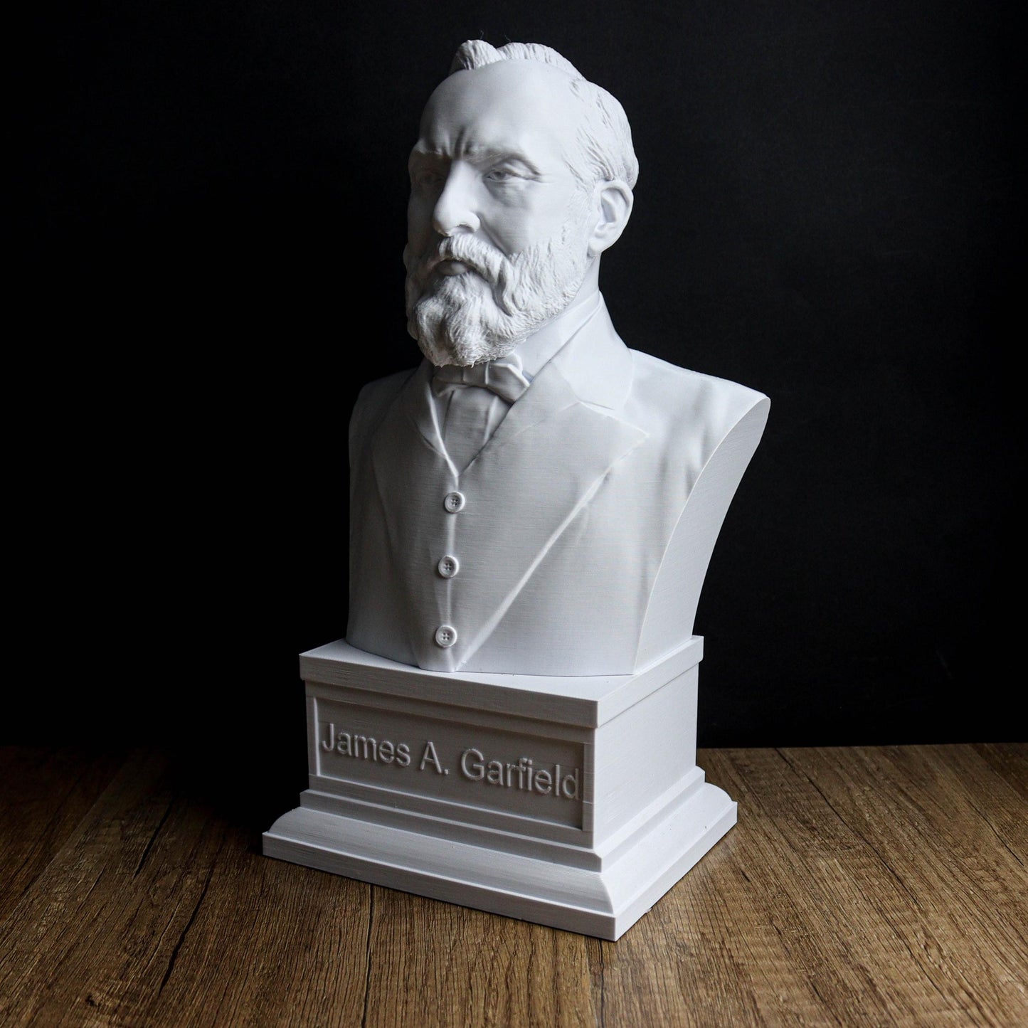 James A. Garfield Bust, 20th President of the United States, Historical Bookshelf Decor, Patriotic Gift for History Lovers