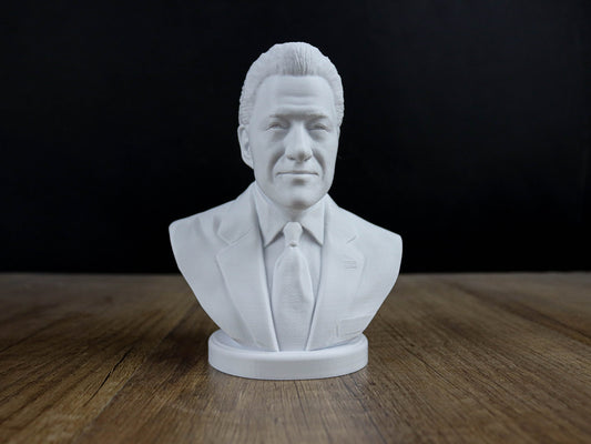 Bill Clinton Bust, 42nd president of the United States 3d Sculpture