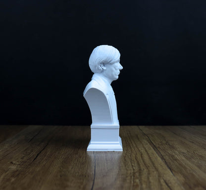 Andy Warhol Bust, American writer Statue, Sculpture Decor