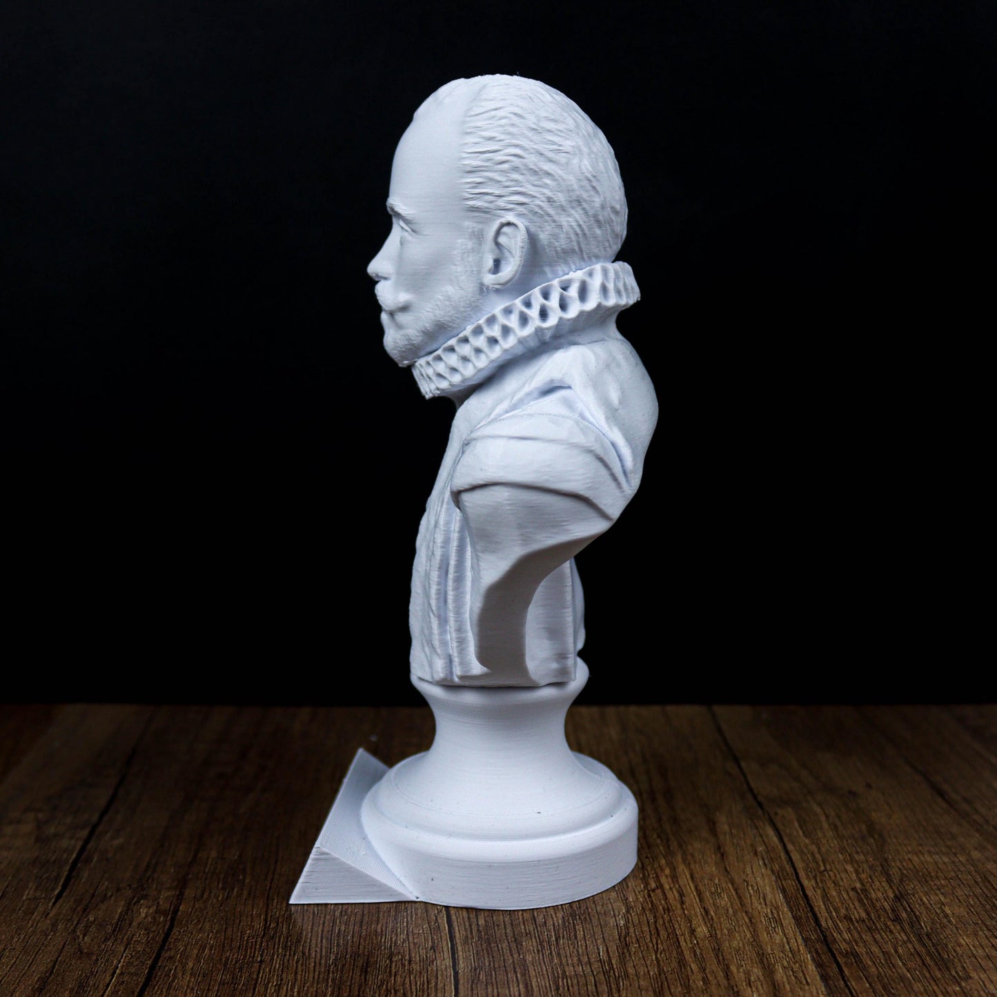 Michel de Montaigne Bust, Renaissance Philosopher Sculpture for Library or Office Decor