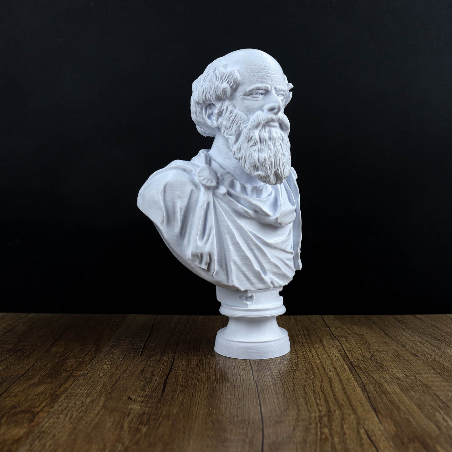 Archimedes Bust, Ancient Mathematician Statue, Greek Mythology Inspired Sculpture