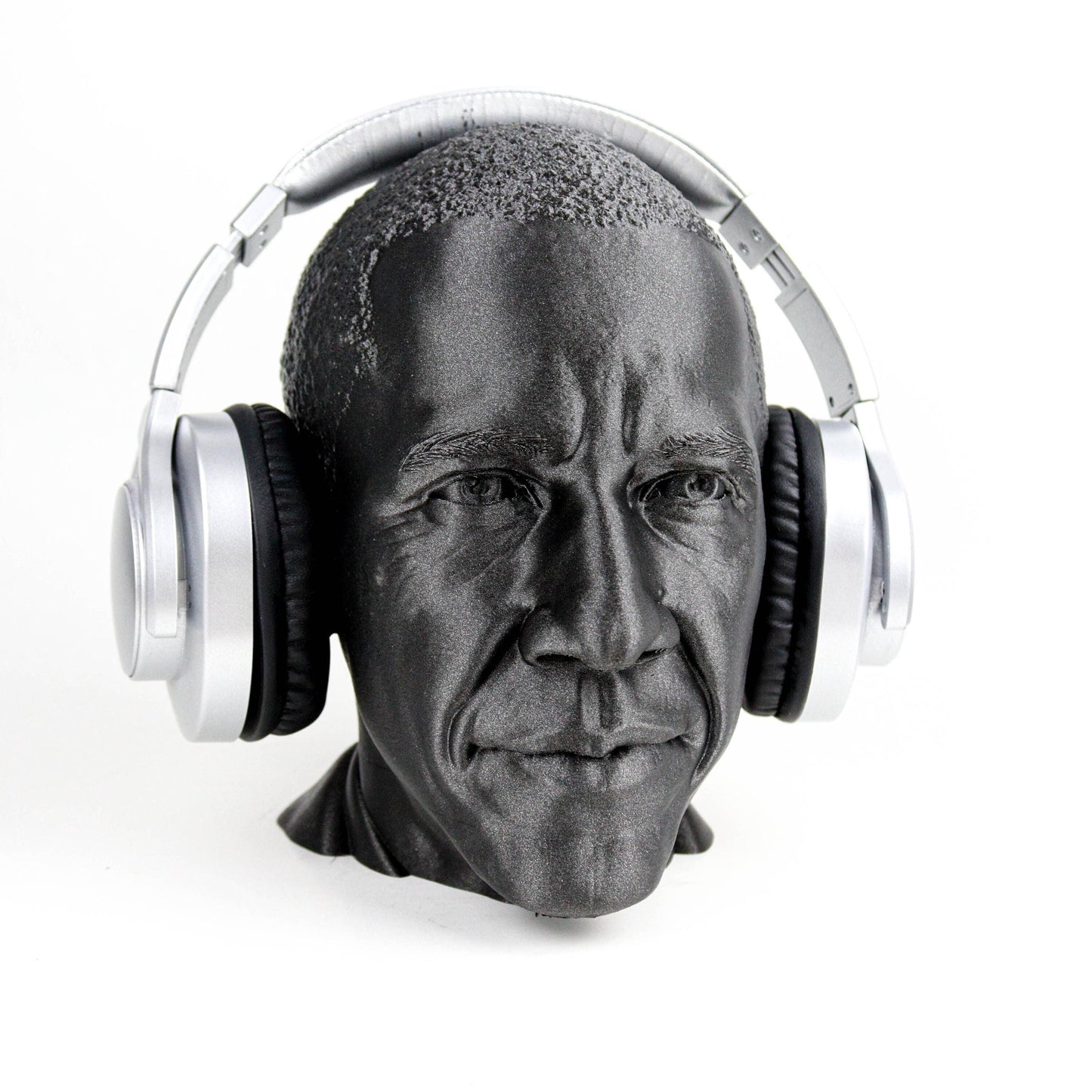 Barrack Obama Headphone Holder 44th American President Bust Sculpture