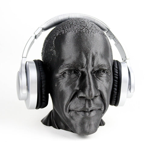 Barrack Obama Headphone Holder 44th American President Bust Sculpture