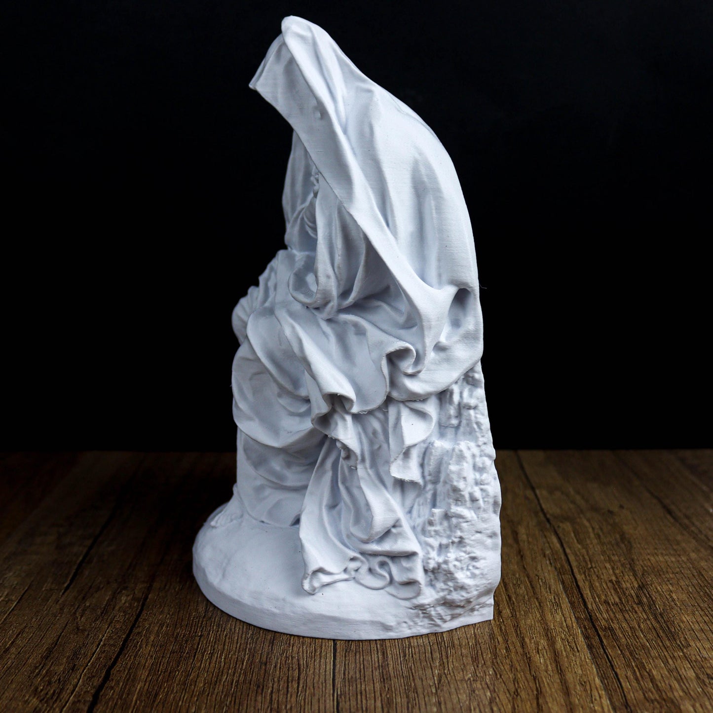 Seated Virgin Mary Bust, Religious Statue, Catholic Home Decor, Christian Gift