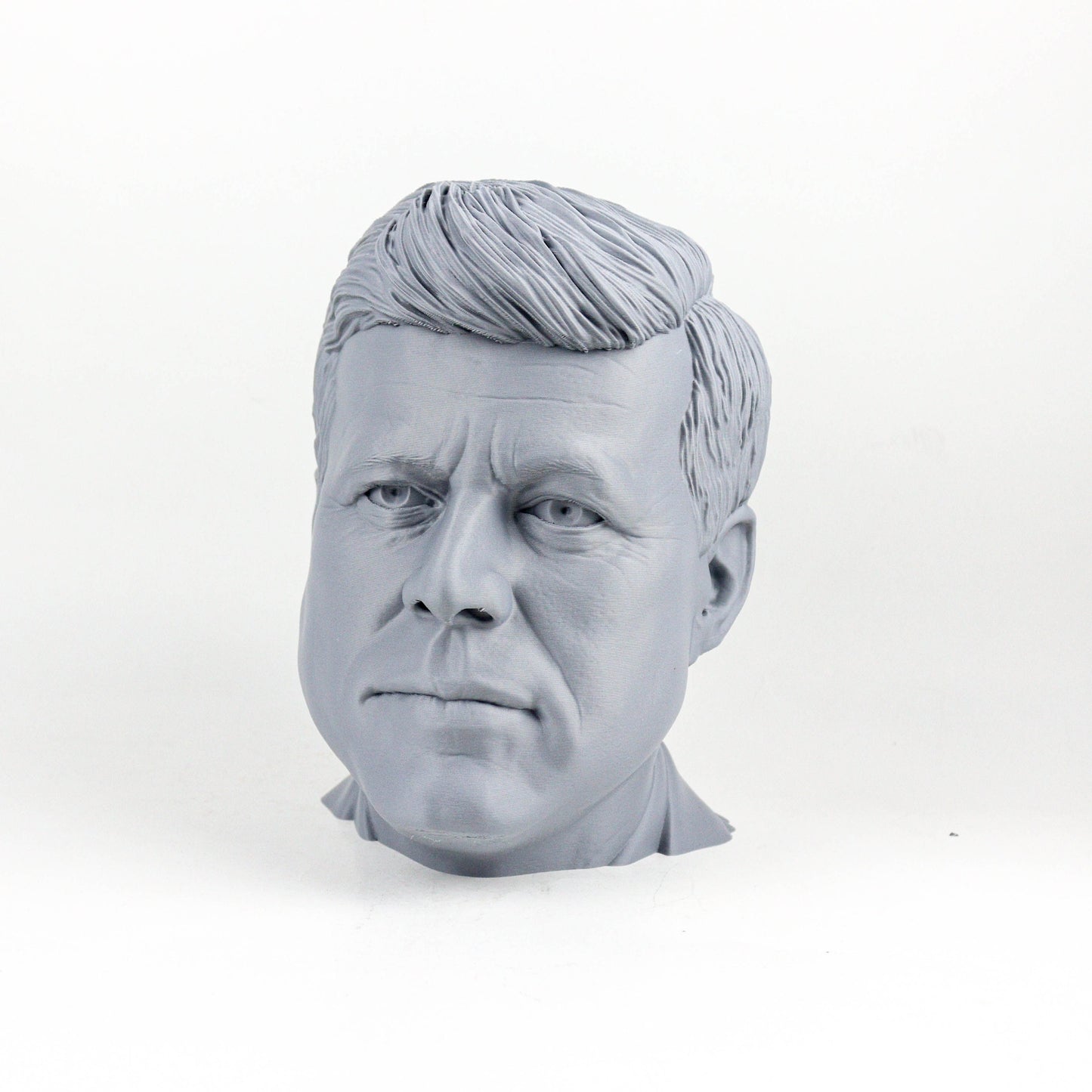 John F. Kennedy Headphone Holder, JFK Head Statue, Desktop Decor Headphone Stand, Bust