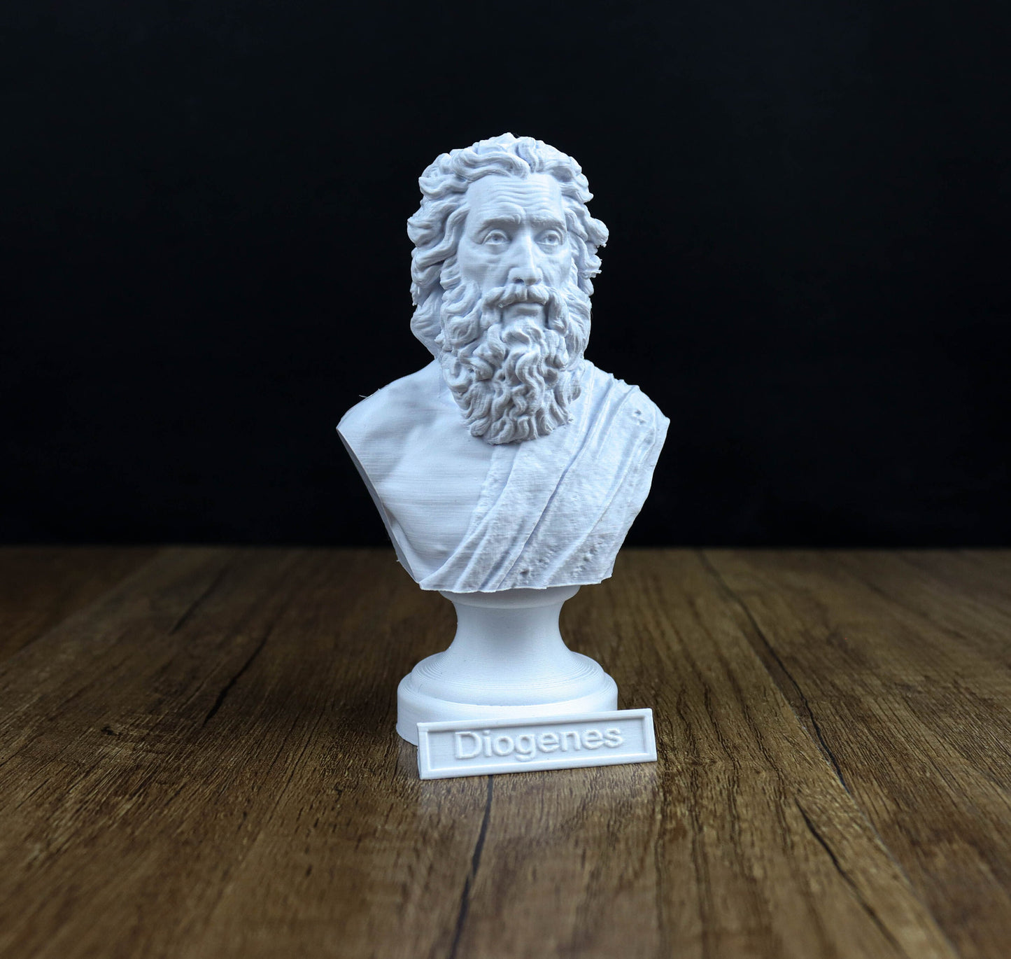 Diogenes Bust, Cynic Philosopher Sculpture, Ancient Greek Philosopher Figurine,
