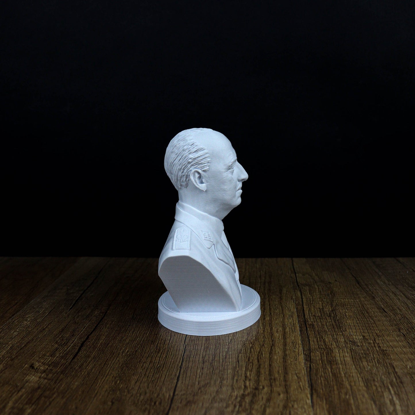 Francisco Franco Bust, Spanish Military Leader Statue for History Enthusiasts