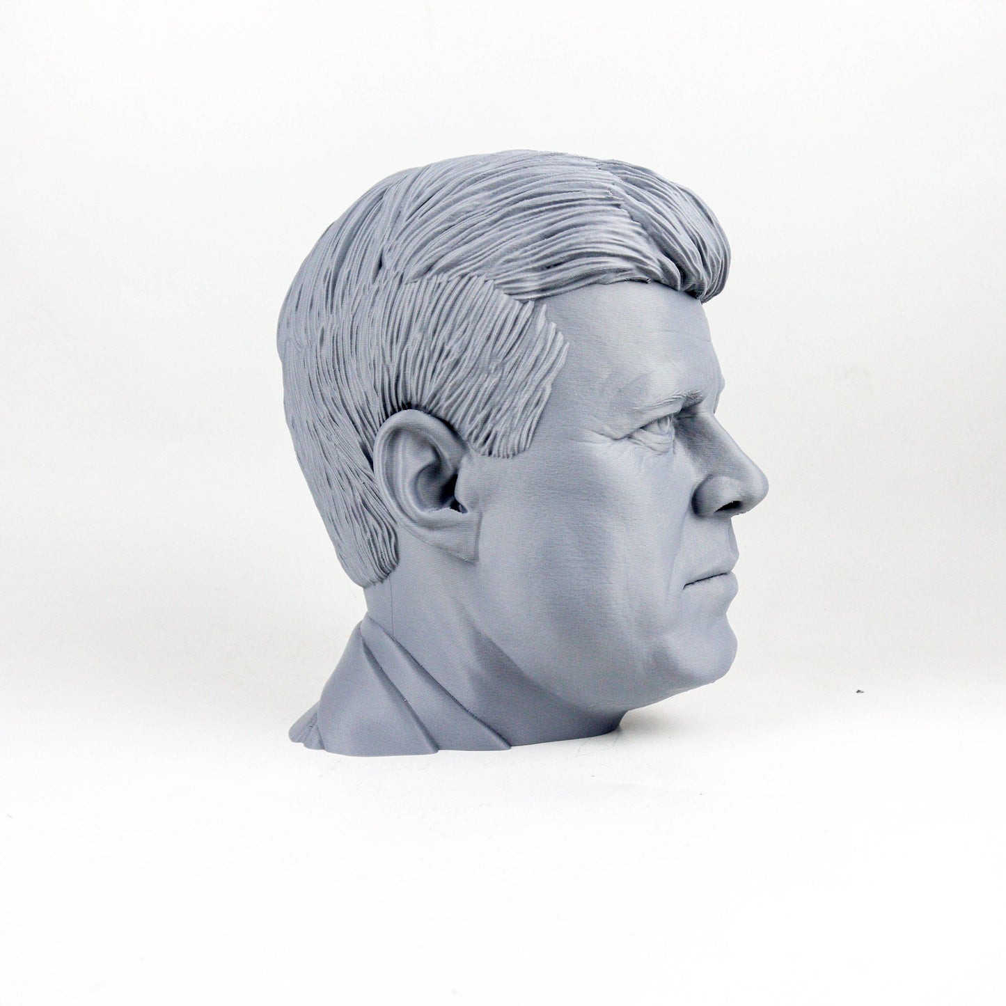 John F. Kennedy Headphone Holder, JFK Head Statue, Desktop Decor Headphone Stand, Bust