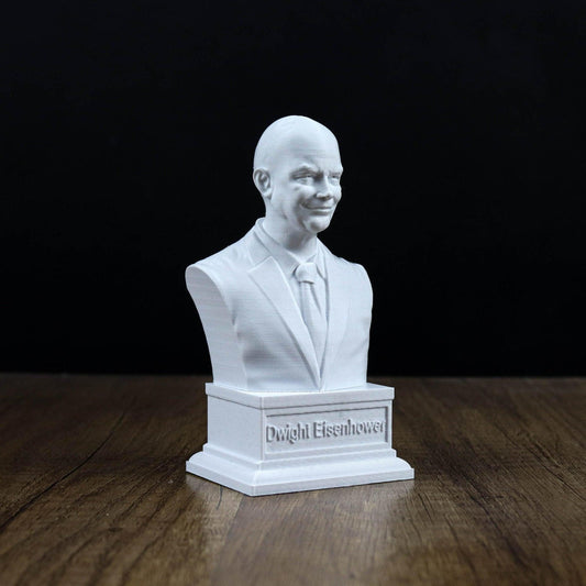 Dwight D. Eisenhower Bust, 34th US President Sculpture