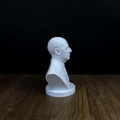 Francisco Franco Bust, Spanish Military Leader Statue for History Enthusiasts