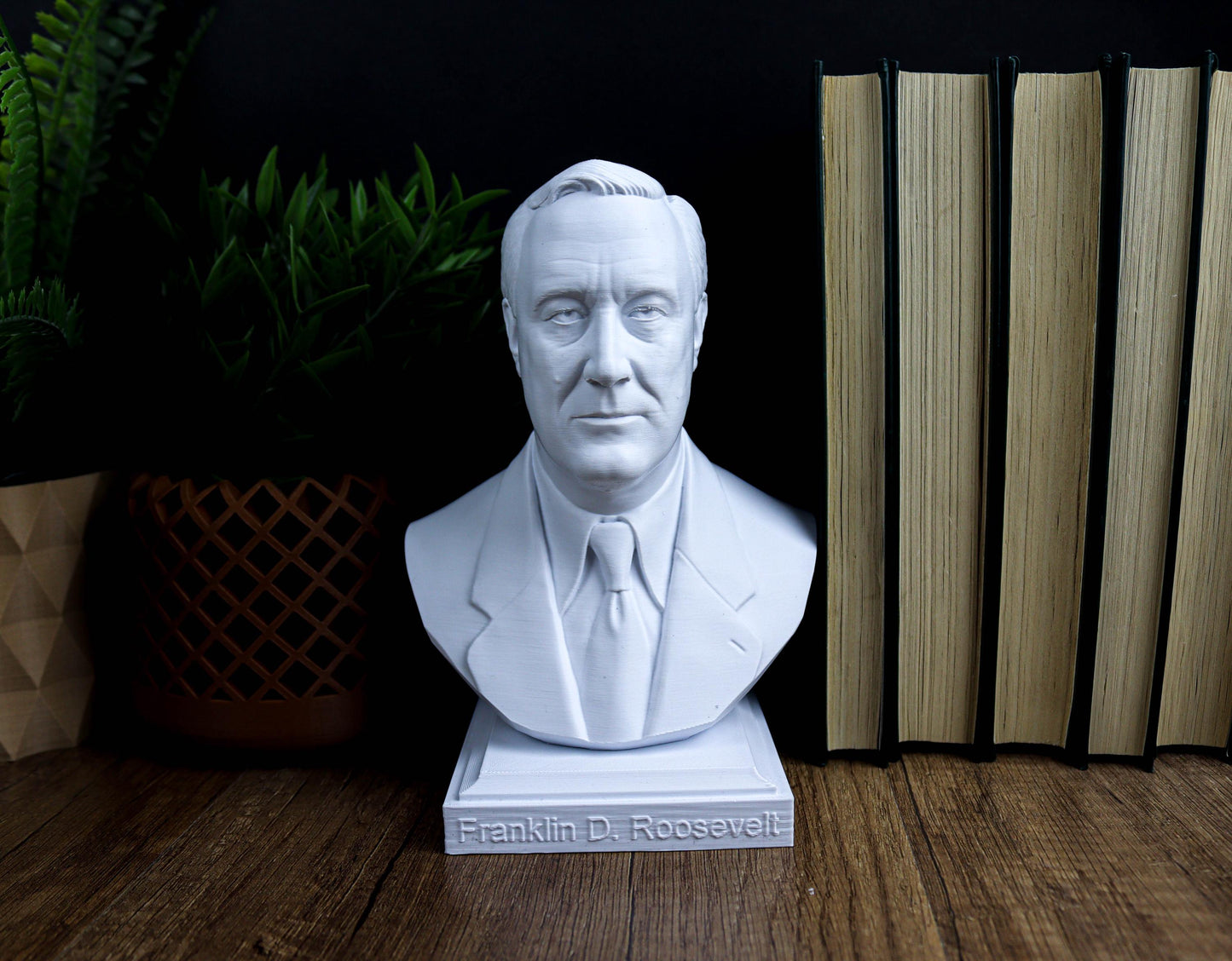 Franklin D. Roosevelt Bust, 32nd U.S. President Sculpture