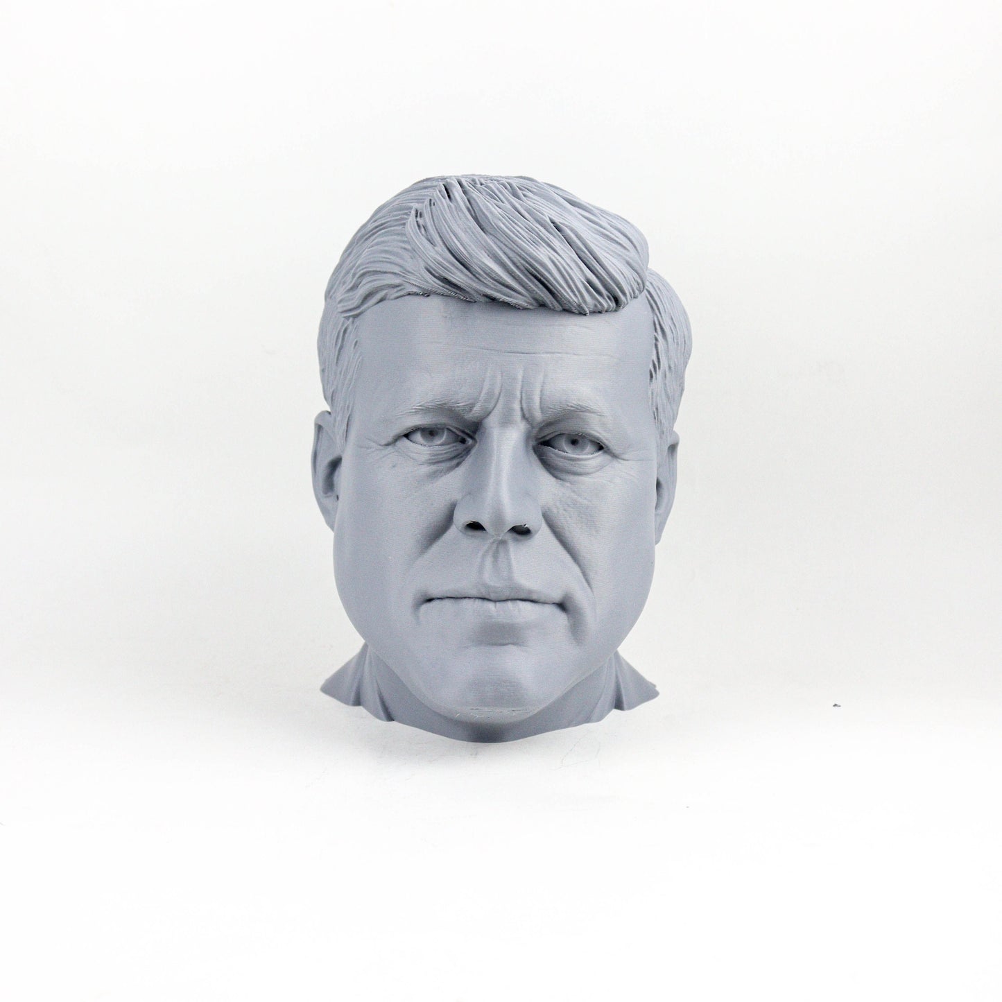 John F. Kennedy Headphone Holder, JFK Head Statue, Desktop Decor Headphone Stand, Bust