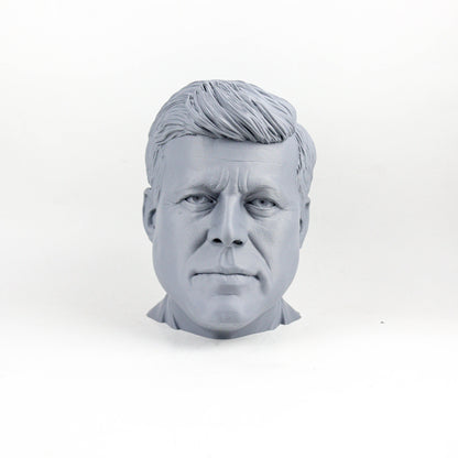 John F. Kennedy Headphone Holder, JFK Head Statue, Desktop Decor Headphone Stand, Bust