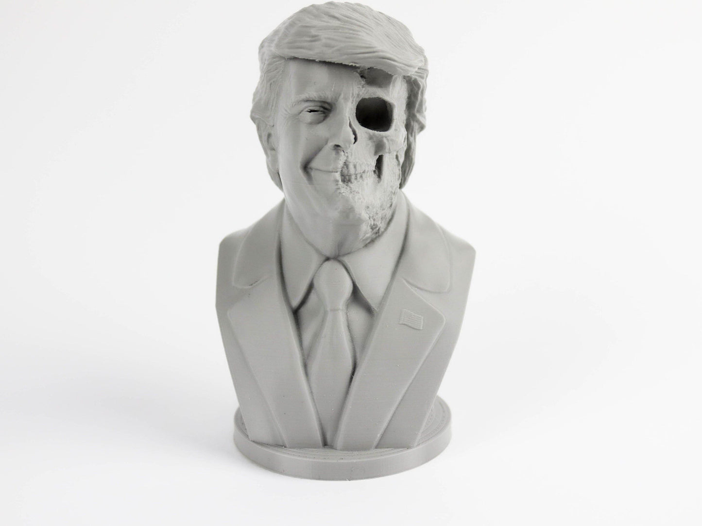 Half Skull Donald Trump Bust Sculpture