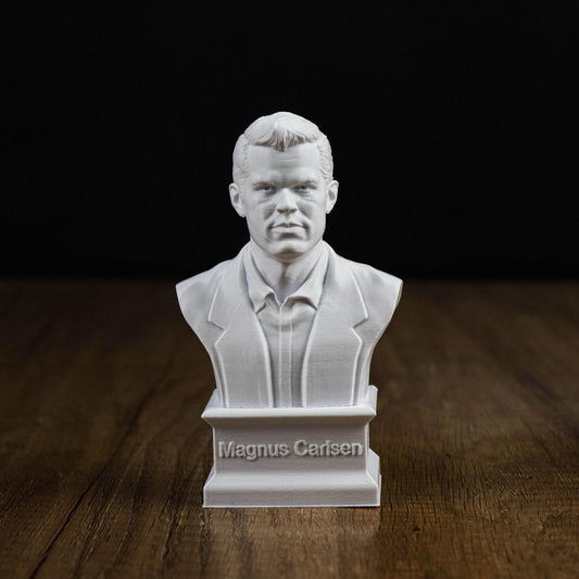 Magnus Carlsen Bust, Chess Grandmaster Sculpture