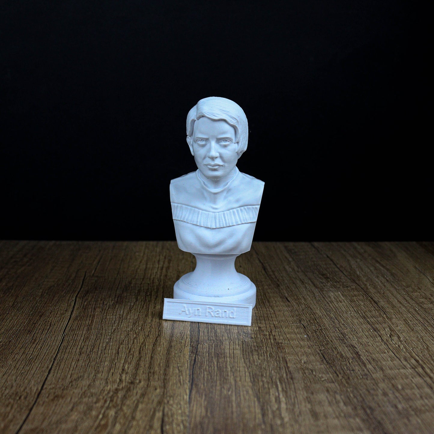 Ayn Rand Bust, Iconic Philosopher Statue, Bookshelf Home Decor