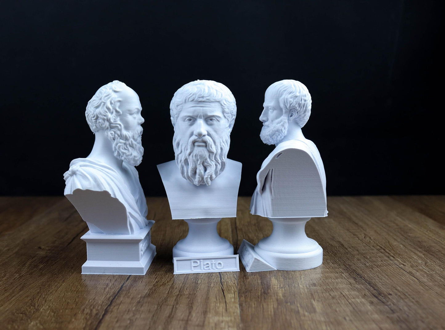 Socrates, Aristotle, Plato Busts Value Pack, Greek Philosophers Statues