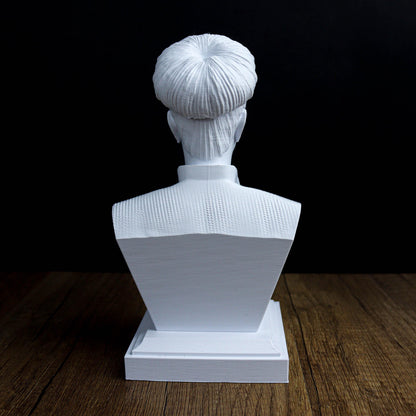 Simone de Beauvoir Bust, French Philosopher, Feminist Icon Statue for Bookshelf and Home Decor