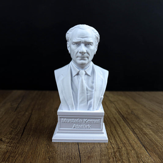 Mustafa Kemal Atatürk Bust, Founding Father of the Republic of Turkey Statue