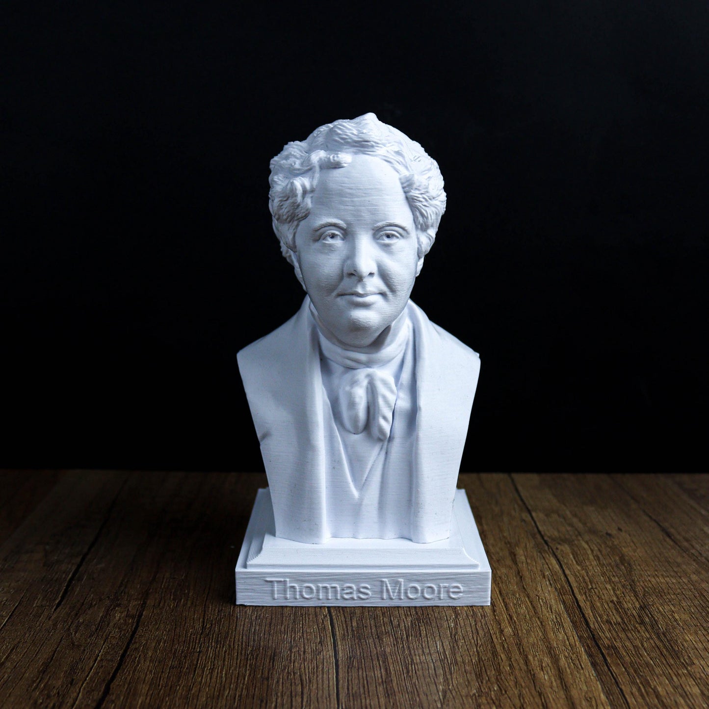Thomas Moore Bust, Irish Writer and Poet, Philosopher and Utopia Author Statue for Bookshelf & Home Decor