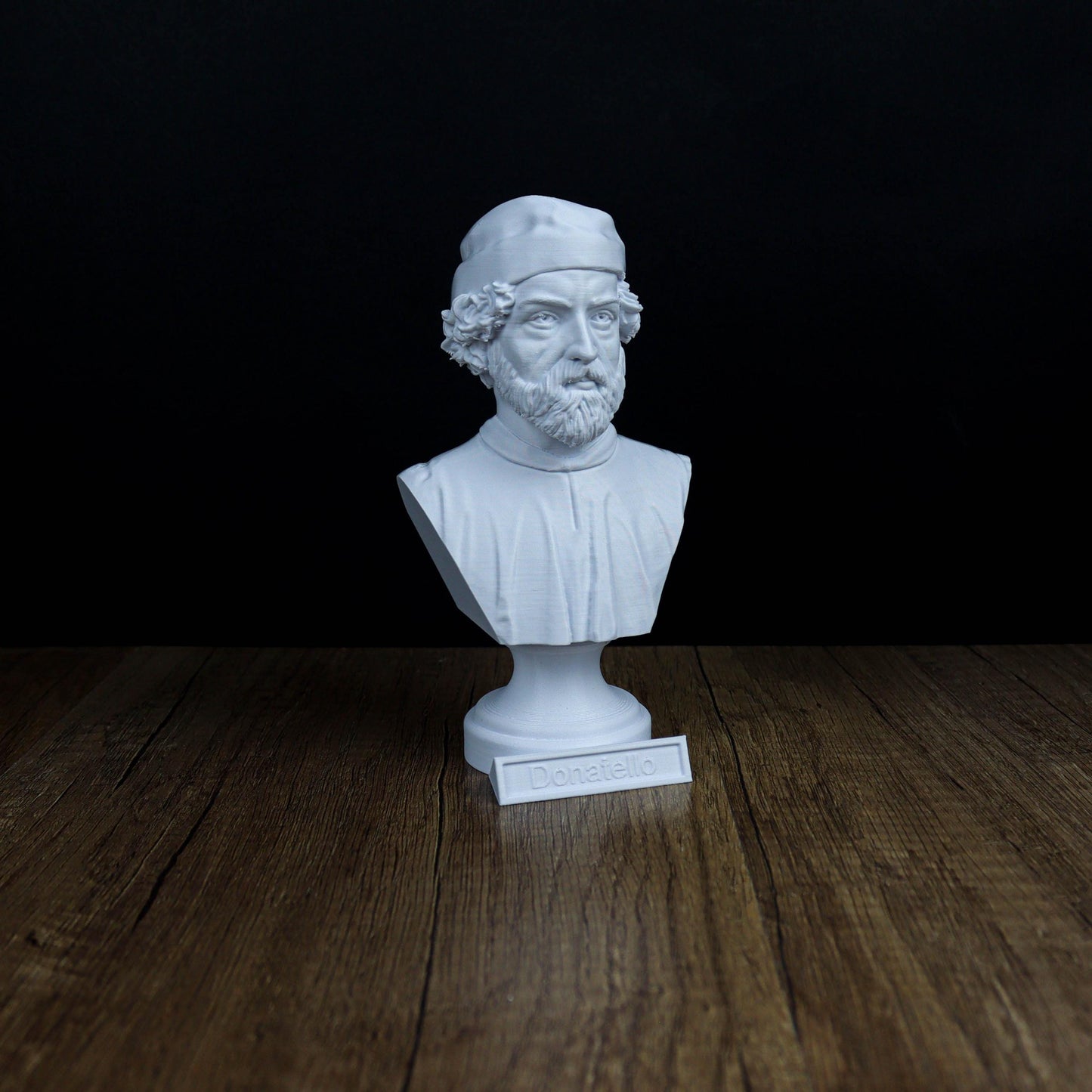 Donatello Bust, Famous Italian Sculptor of the Renaissance Period, Bookshelf Decor