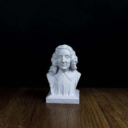 Blaise Pascal Bust, Philosopher Sculpture