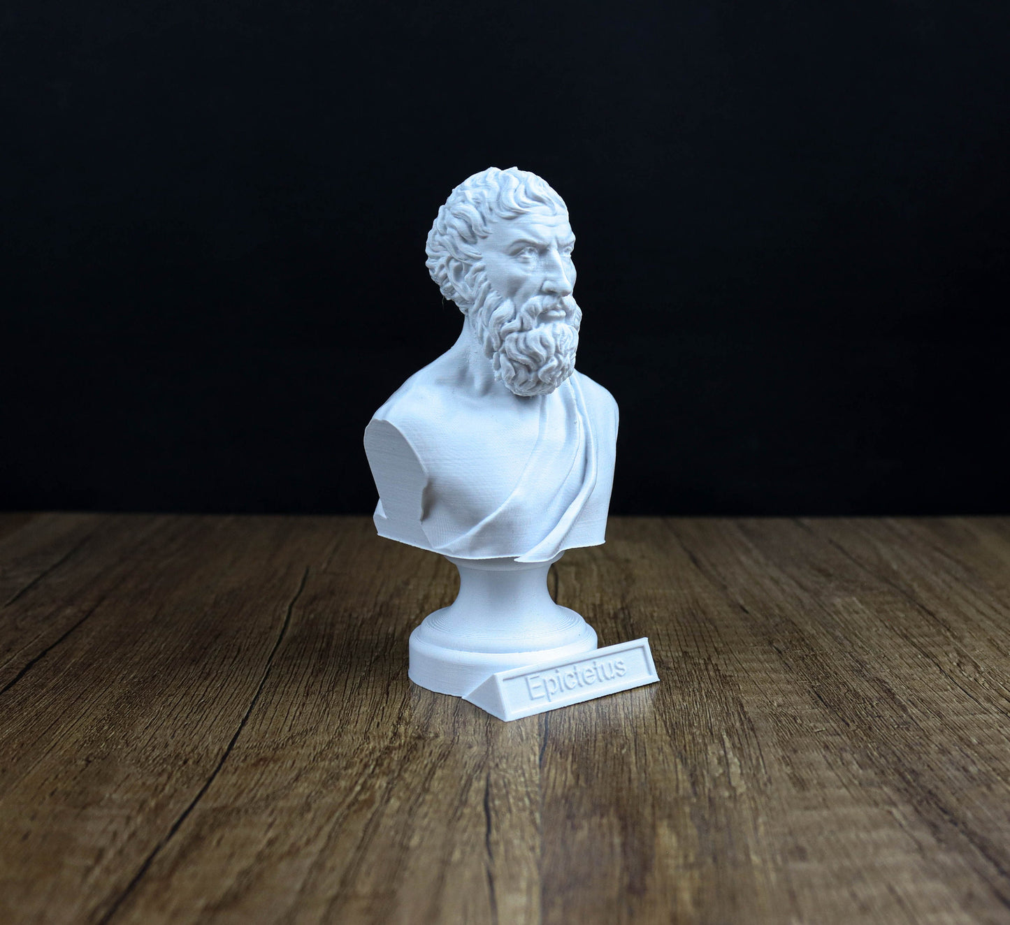 Epictetus Bust, Ancient Greek Philosopher Figurine, Stoic Philosopher Sculpture