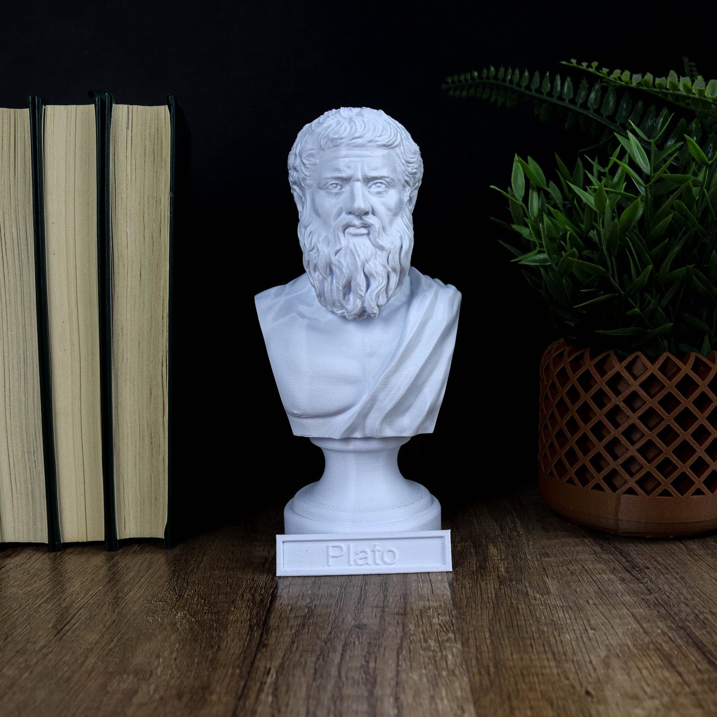 Plato Bust, Greek philosopher Statue, Greek Mythology Inspired Sculpture