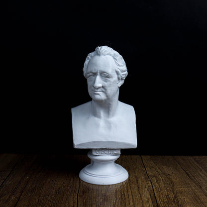 Goethe Bust, Johann Wolfgang von Goethe Sculpture, Romantic Era Poet Statue