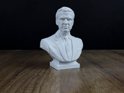 Emanuel Macron Bust, President of France 3D Sculpture