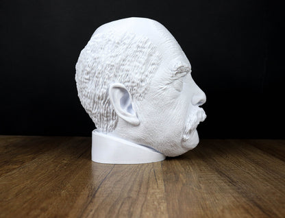 Otto von Bismarck Head Bust, Chancellor of the German Empire 3d Bust Sculpture Active