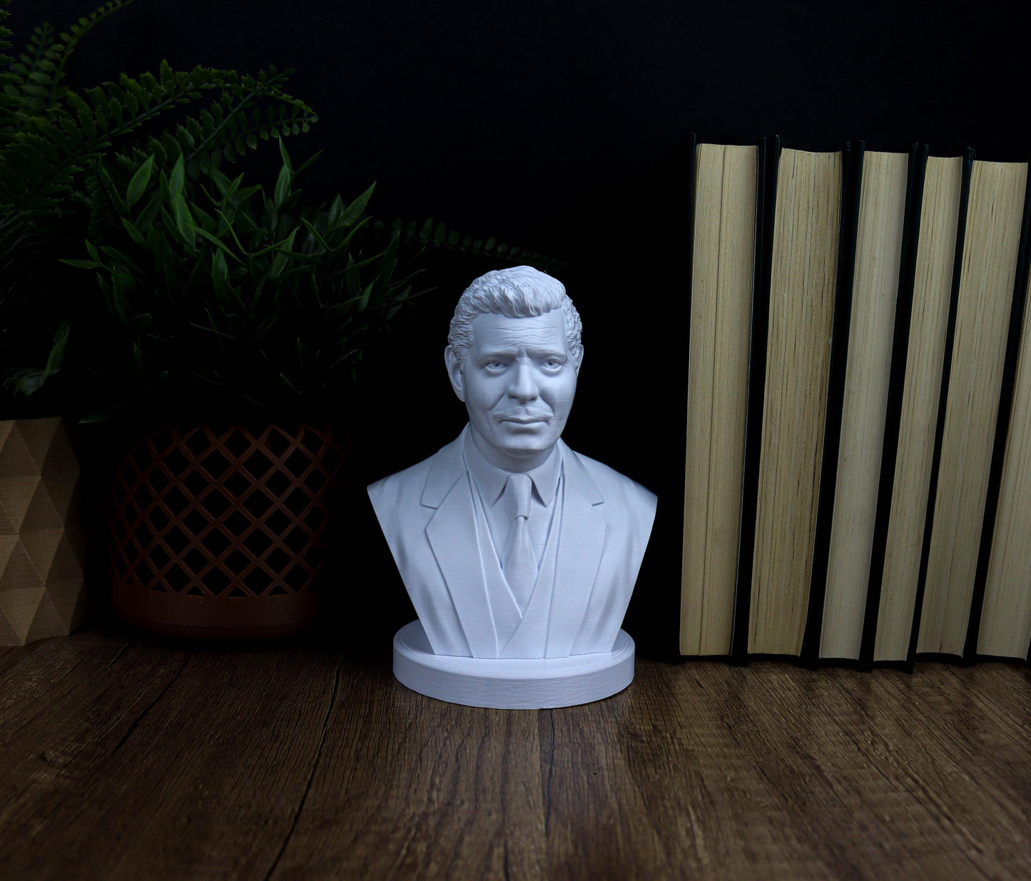Clark Gable Bust, Classic Hollywood Icon Home Decor