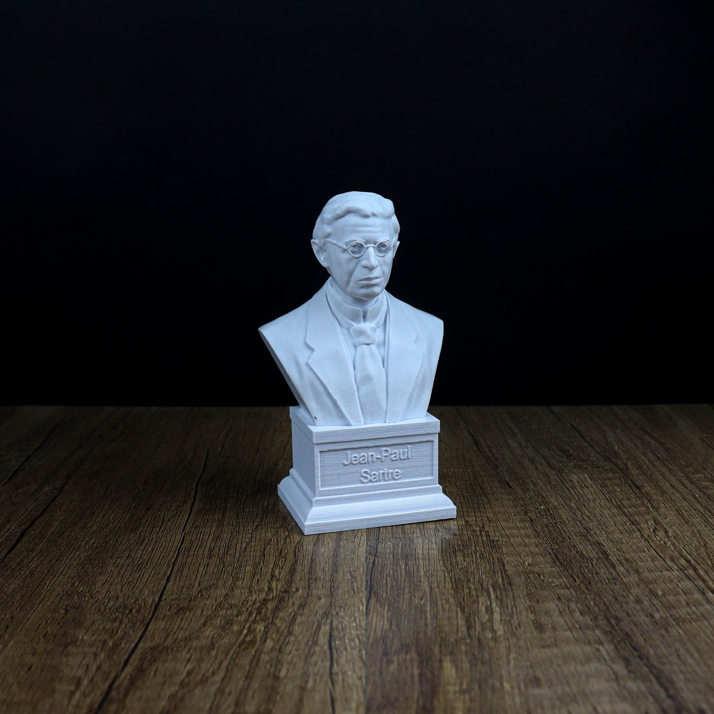 Jean Paul Sartre Bust: Existentialist Philosopher Sculpture
