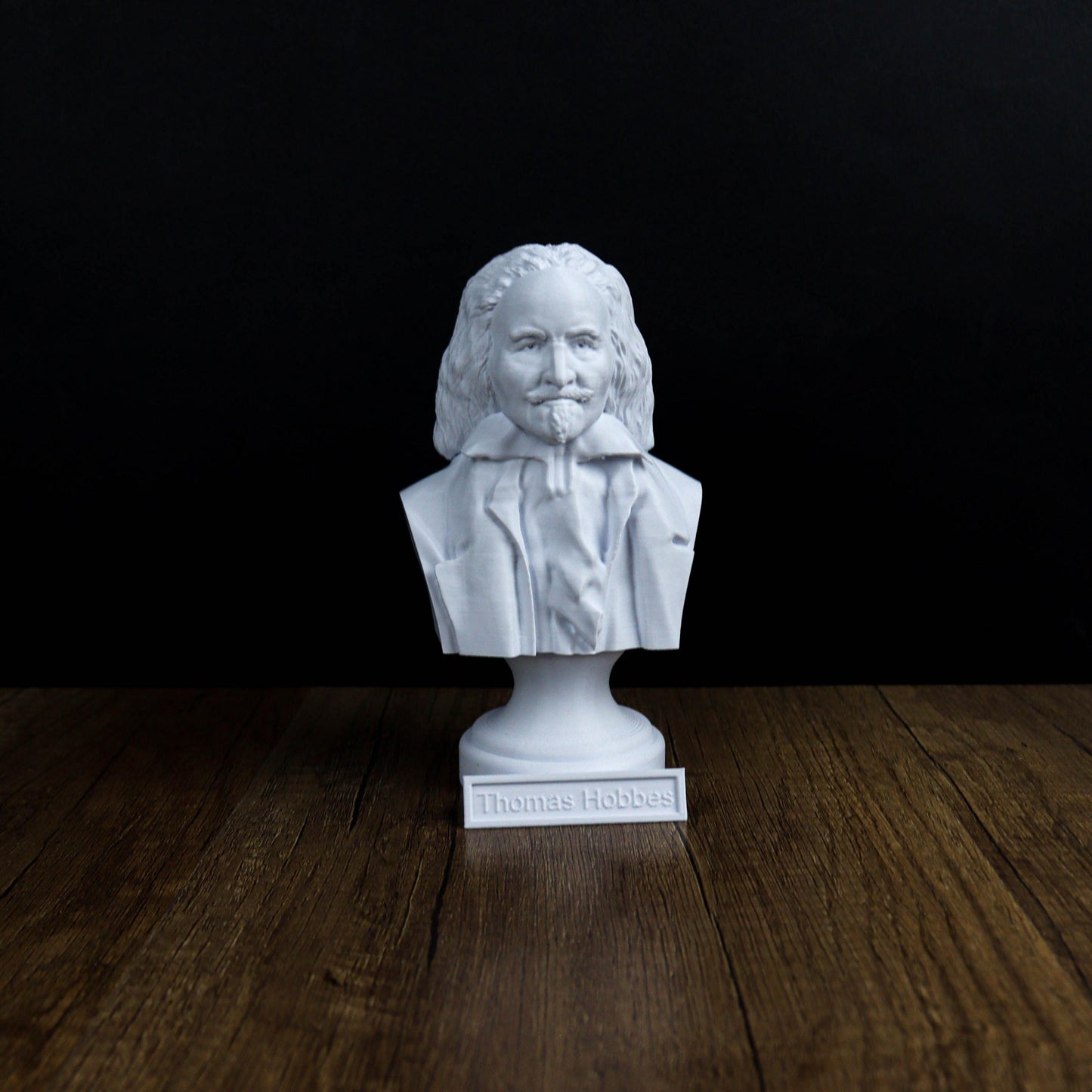 Thomas Hobbes, Bust, Philosopher Sculpture for Home Office Decor, Gift for History