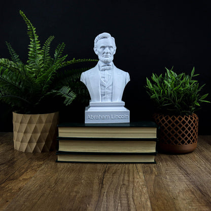 Abraham Lincoln Bust, 16th U.S. President Sculpture, American History Art Decor