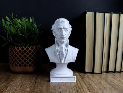 James Monroe Bust, 5th U.S. President, Founding Father of the United States, Patriotic Gift for History Enthusiasts