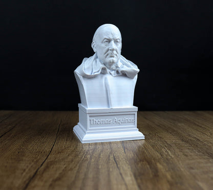 Thomas Aquinas Bust, Catholic Philosopher Sculpture