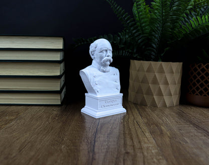 Georges Clemenceau Bust, French Minister of War in WW1 Statue
