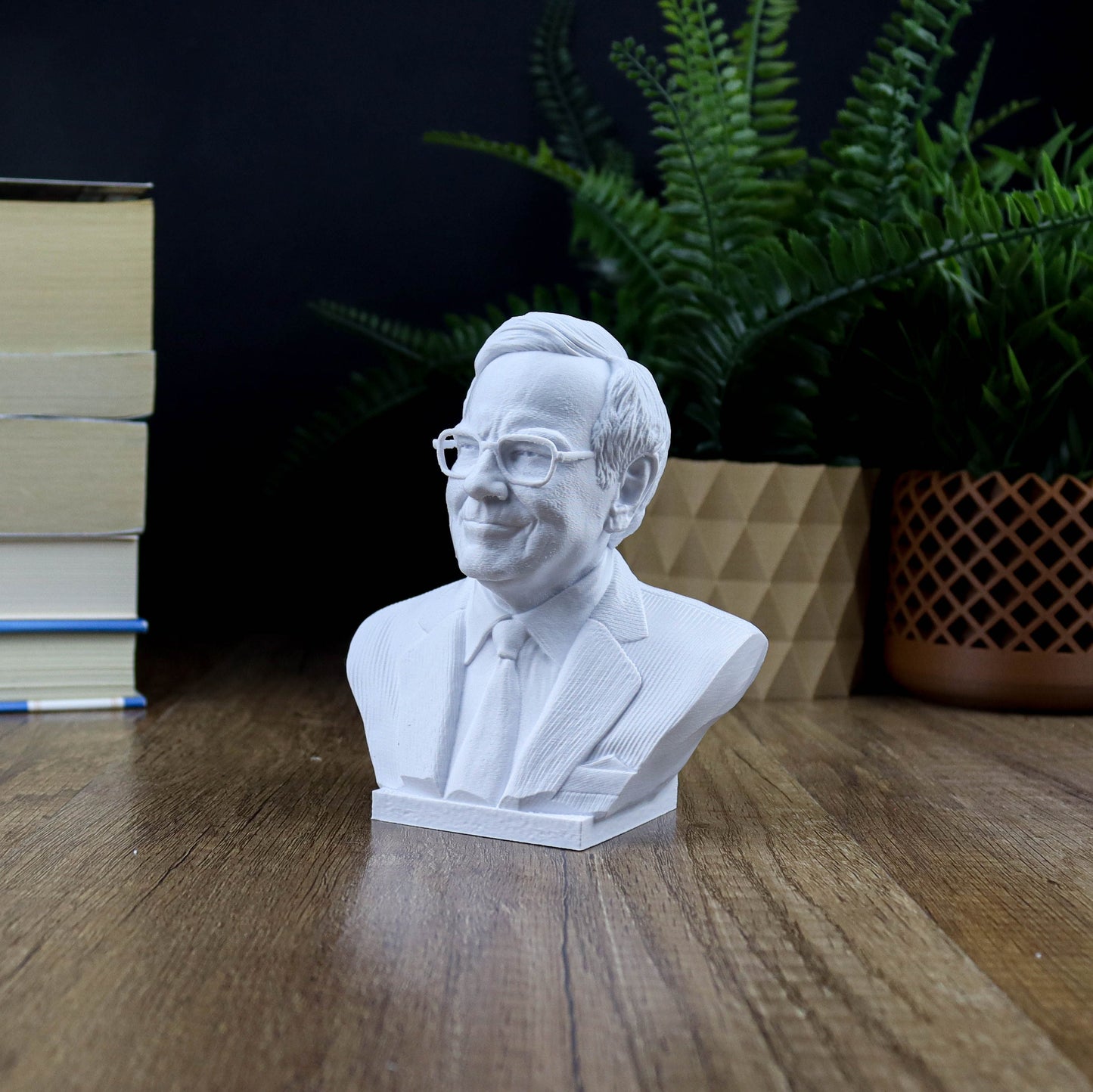 Warren Buffett Bust, Oracle of Omaha Statue, Gift for Friend Stock Investor