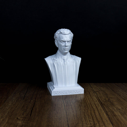 Aldous Huxley Bust, English Writer and Philosophe Statue, Brave New World Author Sculpture