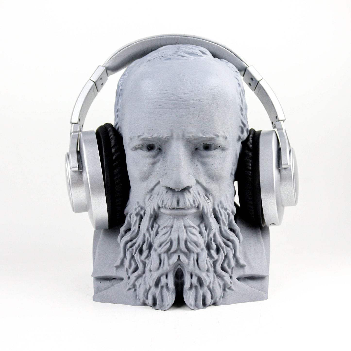 Fyodor Dostoevsky Headphone Holder, Russian Novelist Head Statue, Gift for Poetry