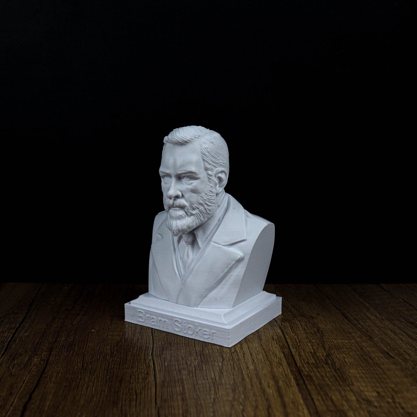 Bram Stoker Bust, Dracula Author Sculpture, Gothic Bookshelf Decor, Gift for Literature and Horror Enthusiasts