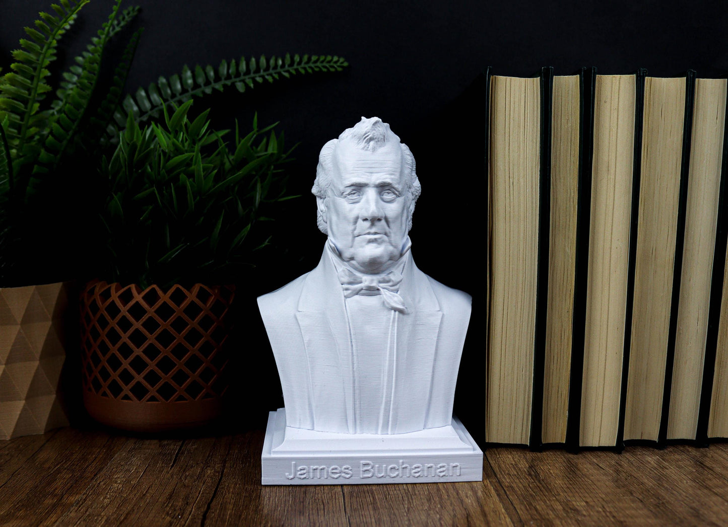 James Buchanan Bust, 15th U.S. President Sculpture