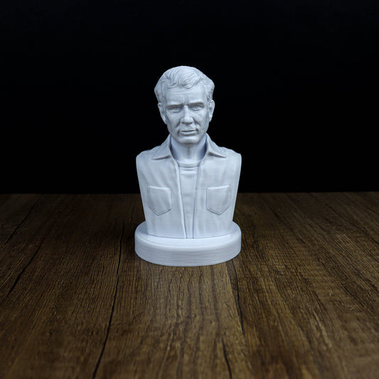 Jack Kerouac Bust, American Novelist and Poet, Iconic Beat Generation Author for Bookshelf Decor and Literary Gifts