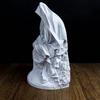 Seated Virgin Mary Bust, Religious Statue, Catholic Home Decor, Christian Gift