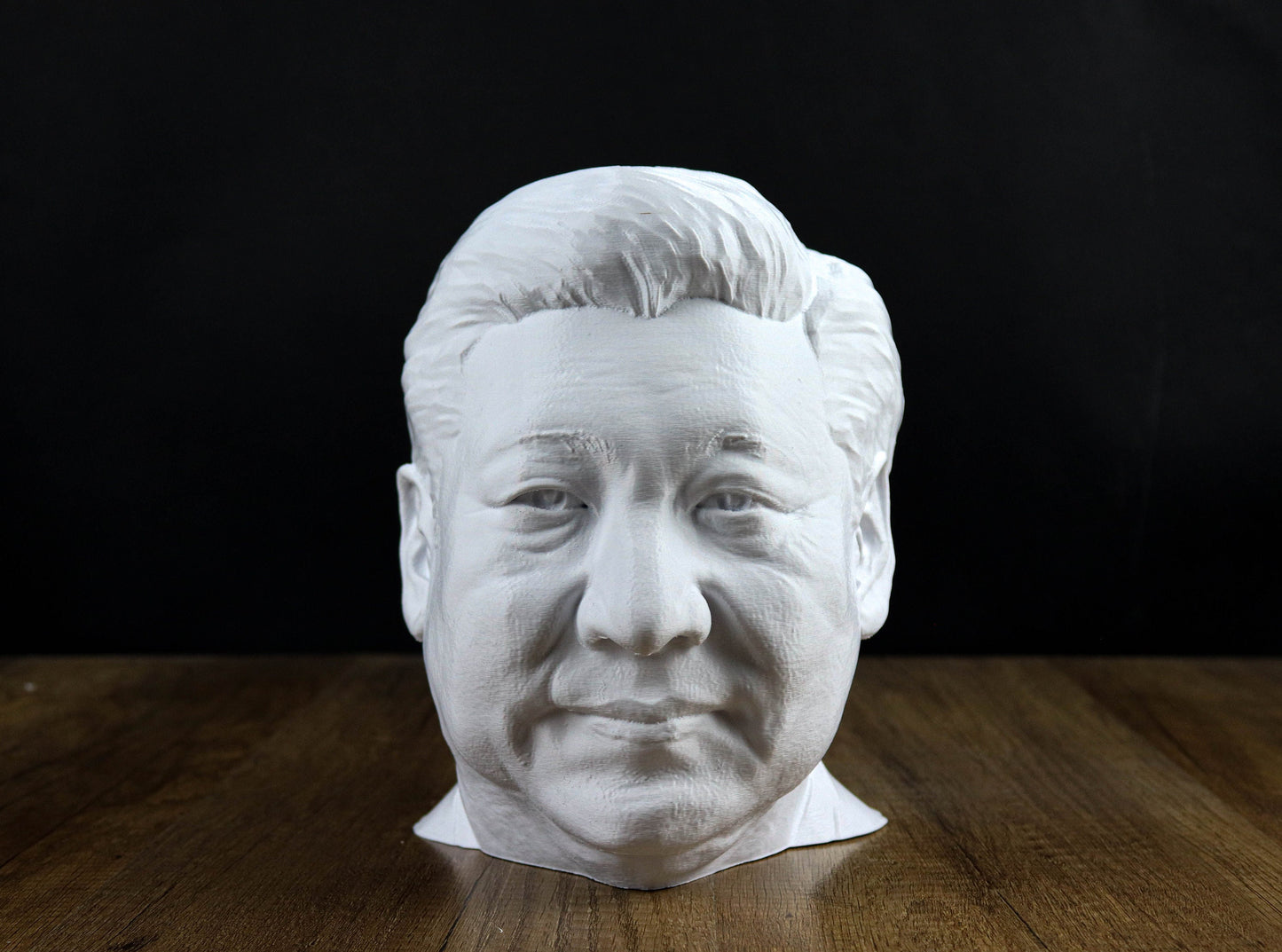 Xi Jinping Bust, China's President Sculpture, Headphone Desktop Decoration