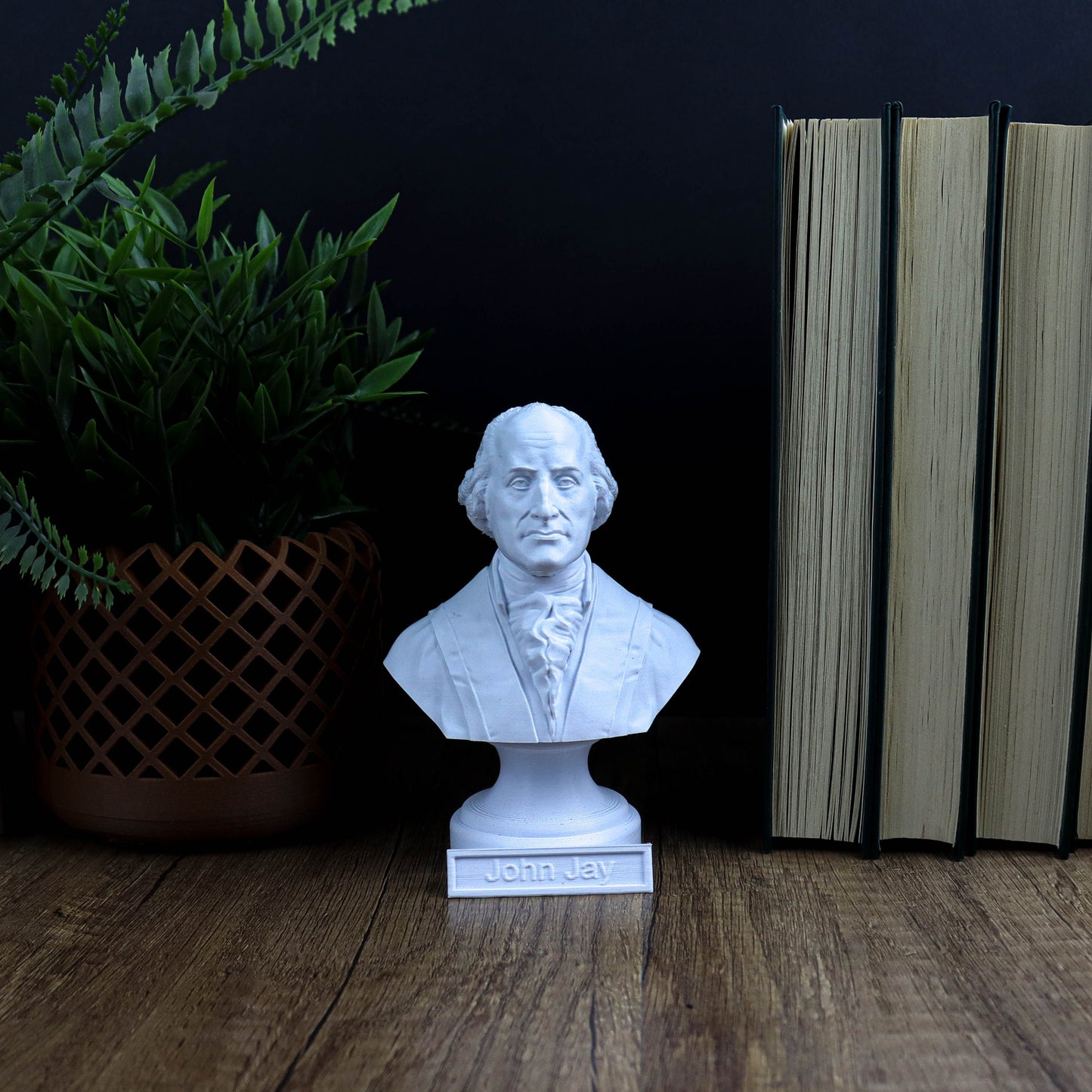 John Jay Bust, Founding Father sculpture, American history decor