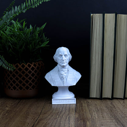 John Jay Bust, Founding Father sculpture, American history decor
