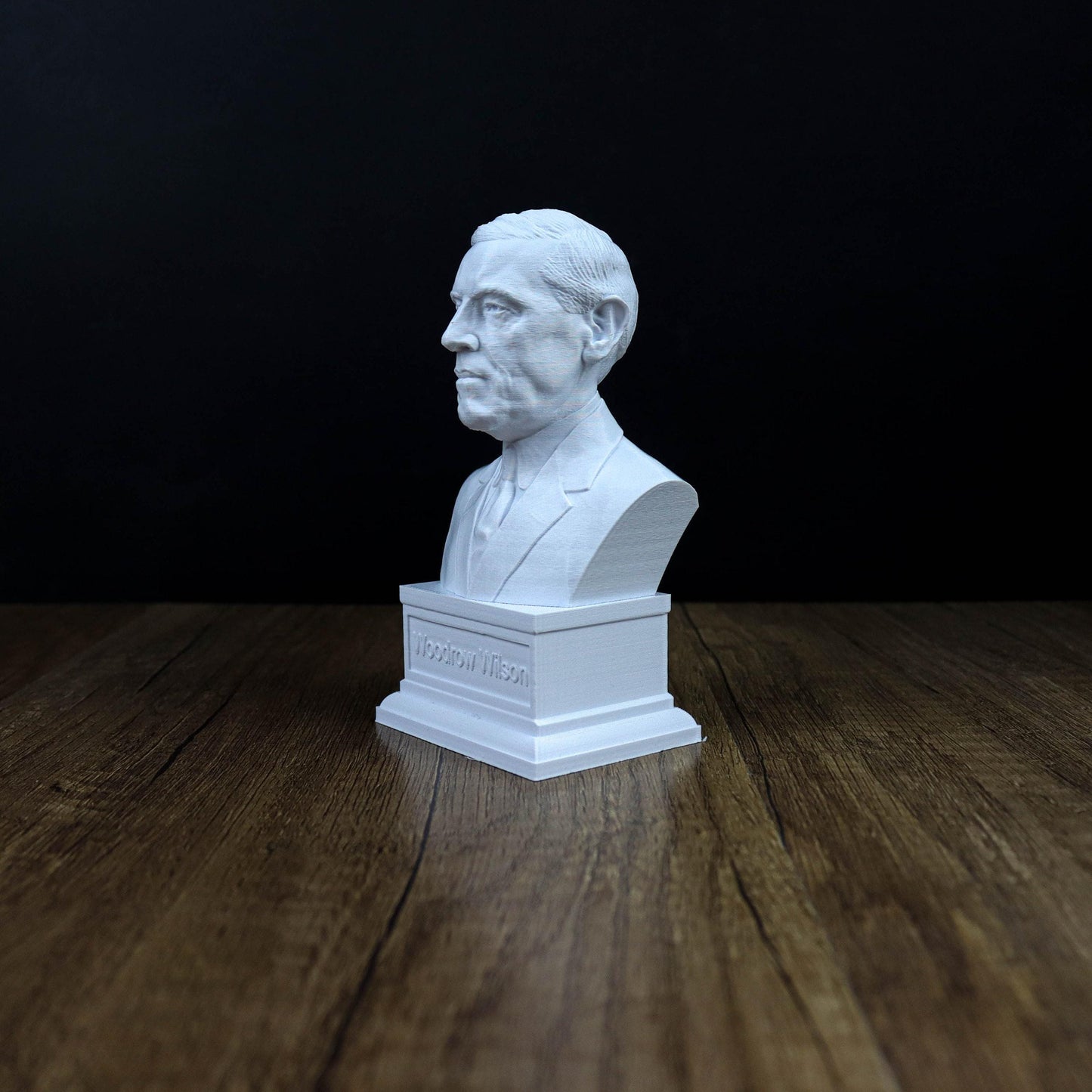 Woodrow Wilson Bust, 28th president of the United States Statue, American Leader during WW1 Sculpture