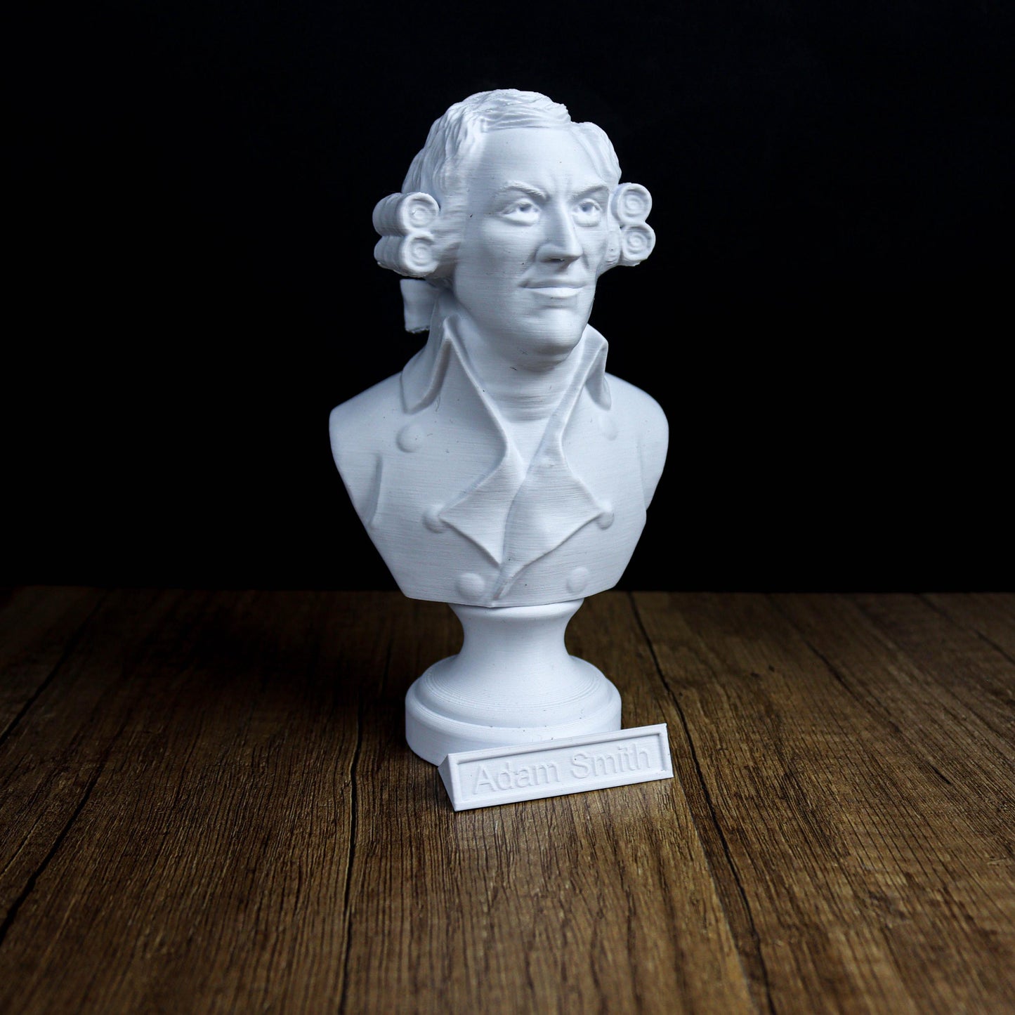 Adam Smith Bust, Wealth of Nations Inspired Decor Sculpture